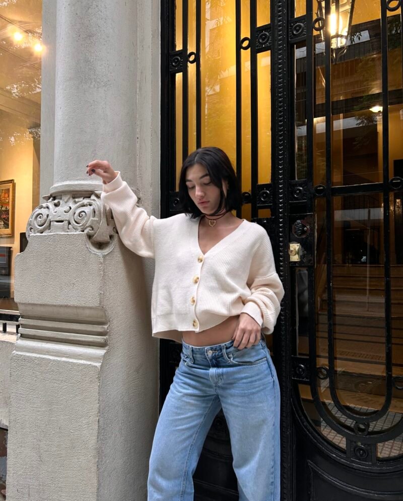 ART 624 Cardigan perle