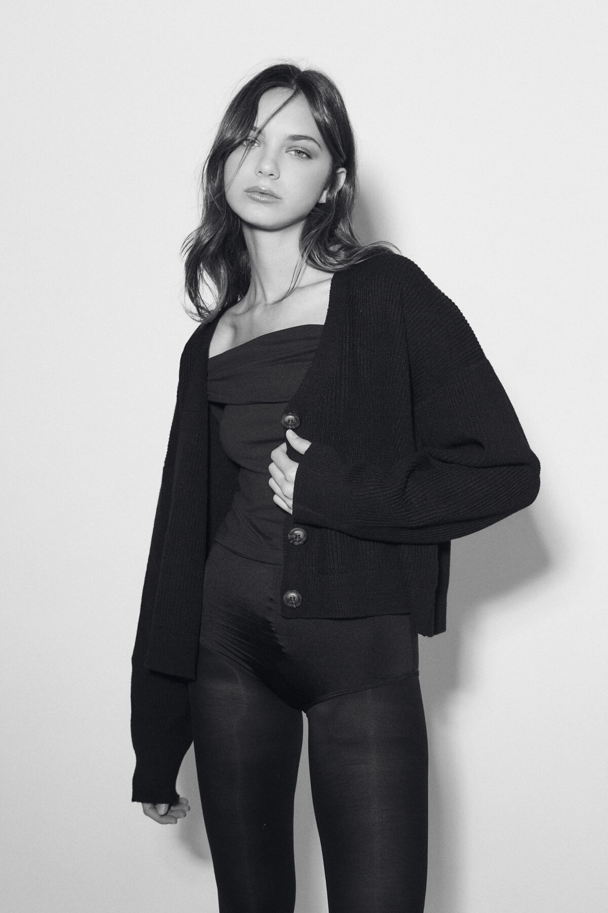 ART 624 Cardigan perle