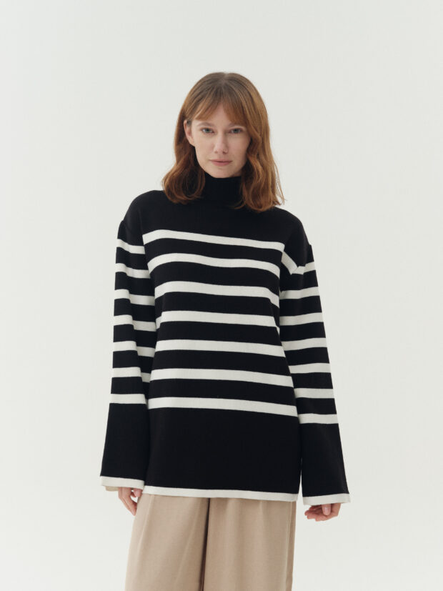 ART 307 Polera rayada oversize