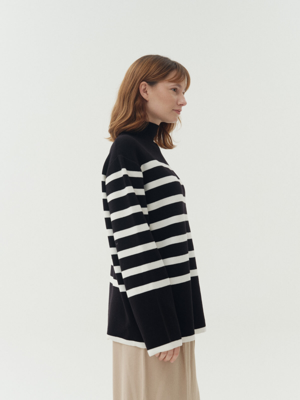 ART 307 Polera rayada oversize