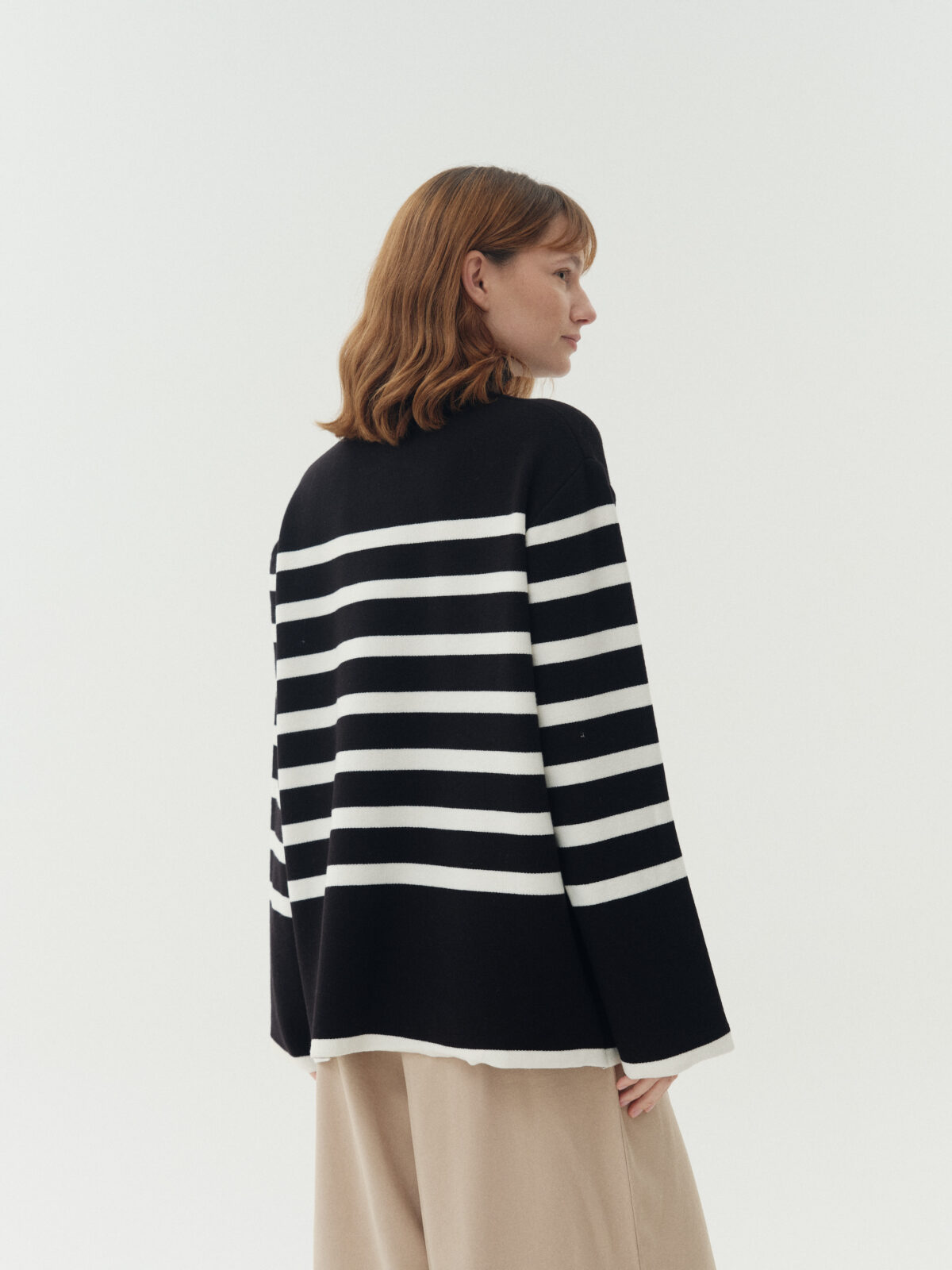 ART 307 Polera rayada oversize
