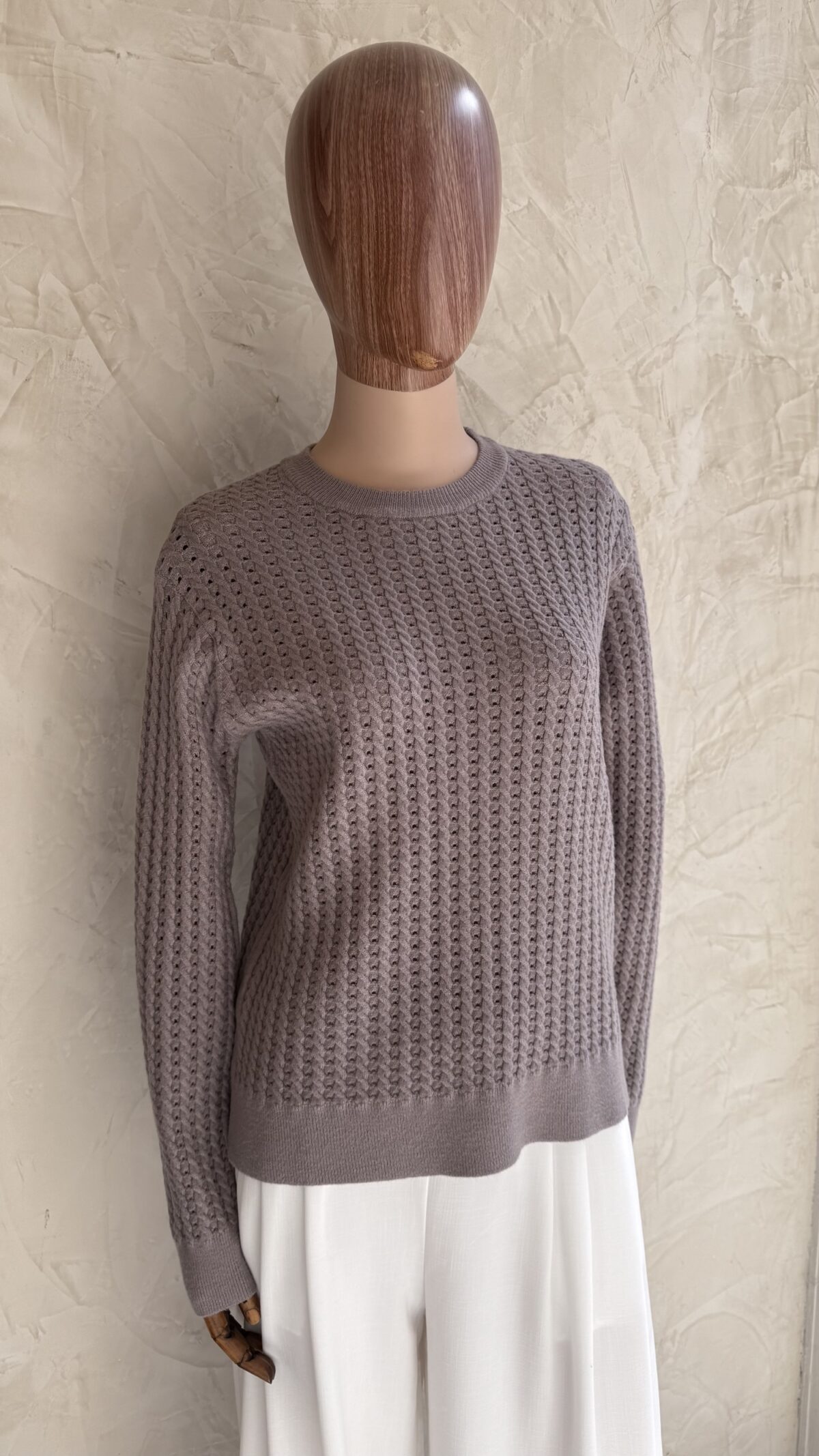 ART 345 Sweater tejido textura calada