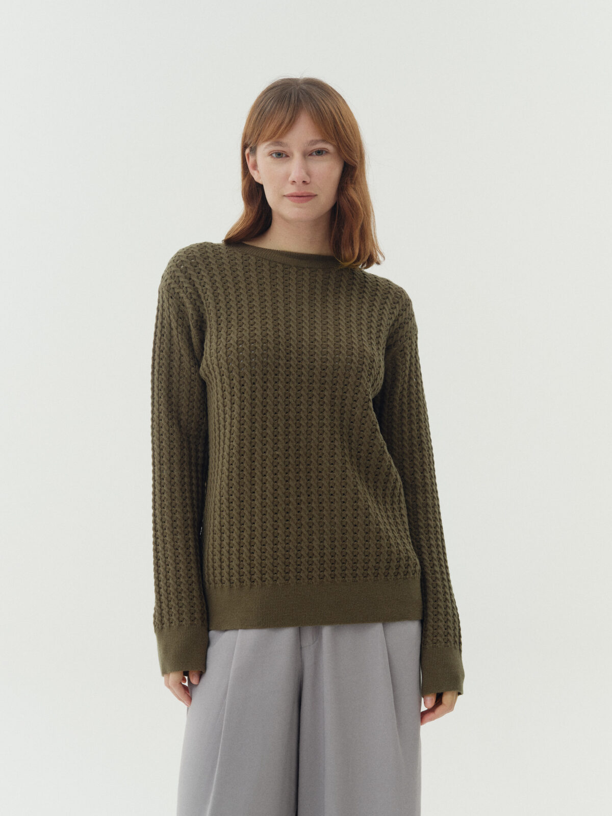 ART 345 Sweater tejido textura calada