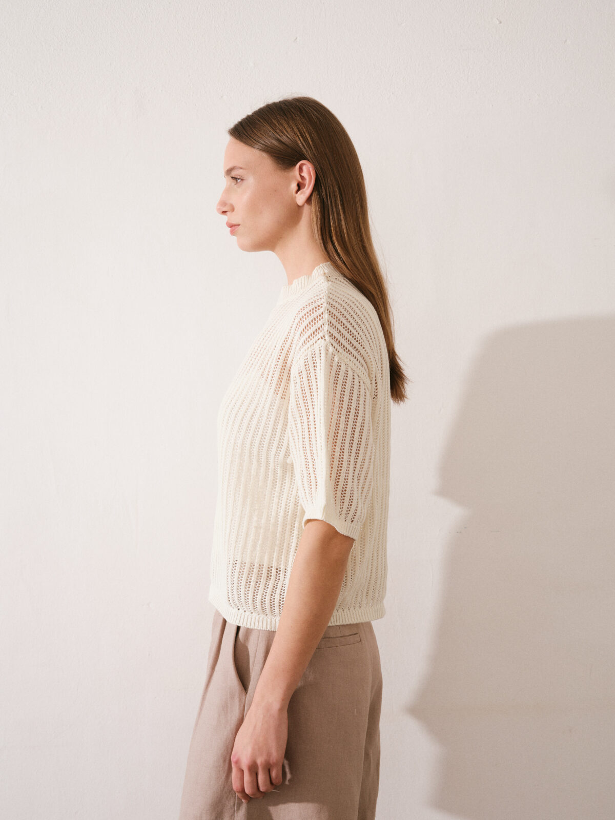 ART 683 Sweater calado manga corta