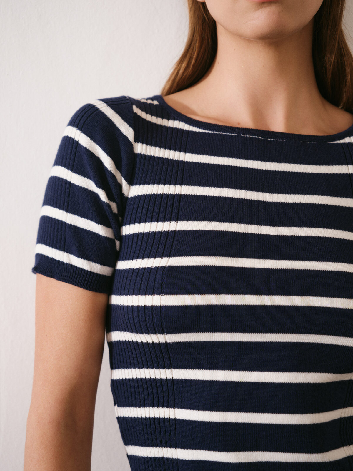 ART 106R Remera cuello recto rayado