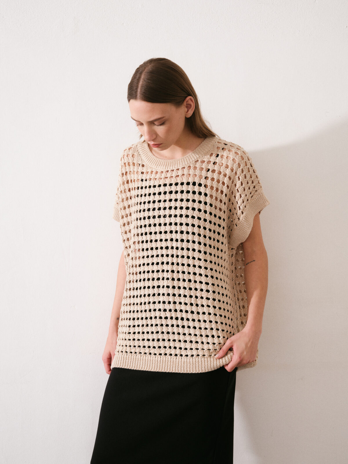 ART 684 Musculosa tejida calada