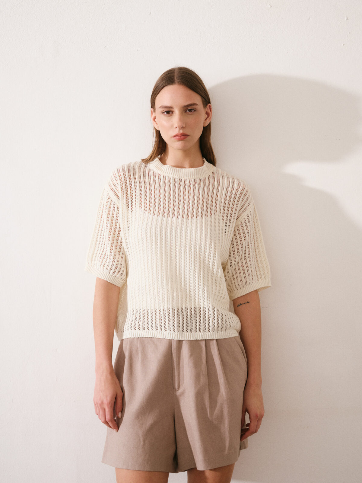 ART 683 Sweater calado manga corta