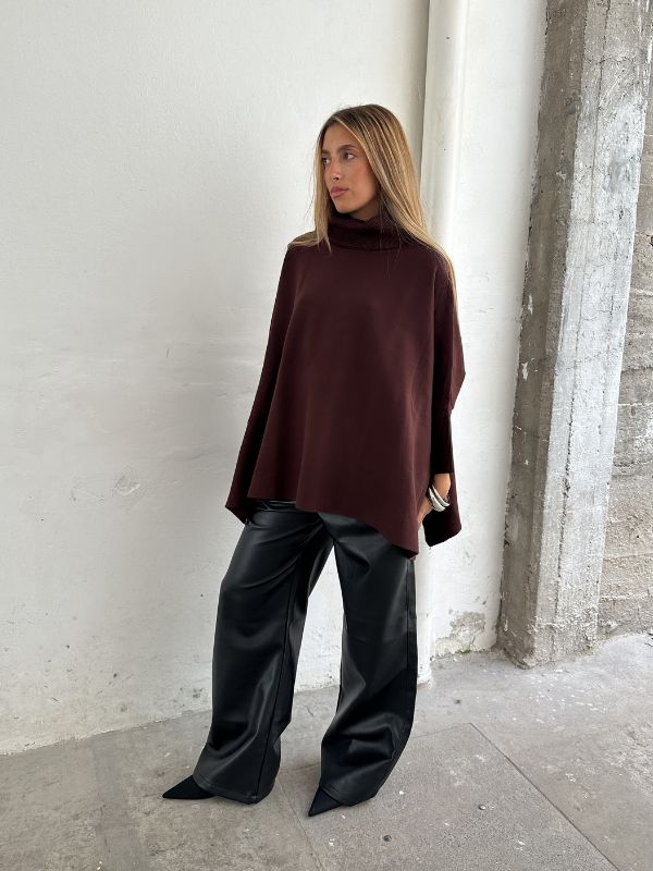 ART 208 PONCHO PUNTO TELA TOP FINO