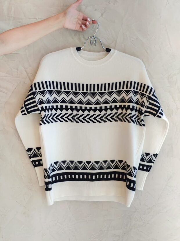 ART 219 JACQUARD GEOMETRICO TOP