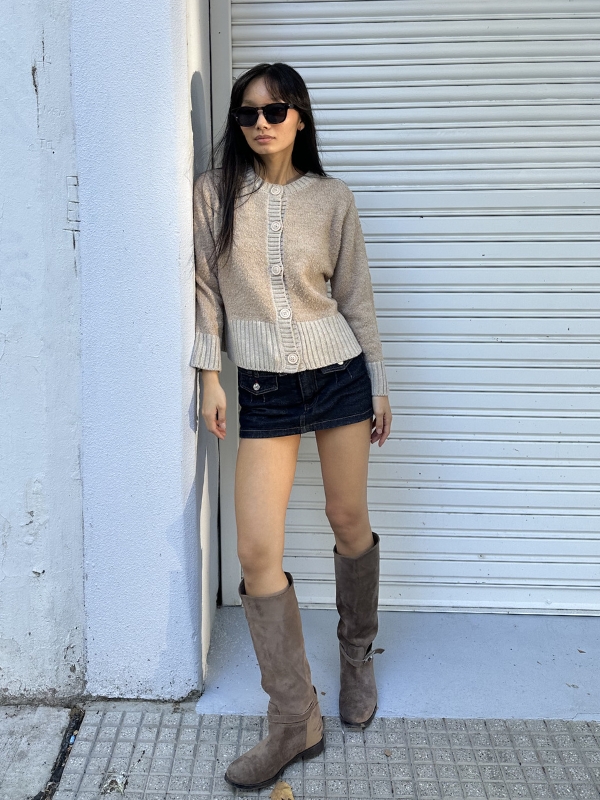 ART 209 CARDIGAN BOUCLE