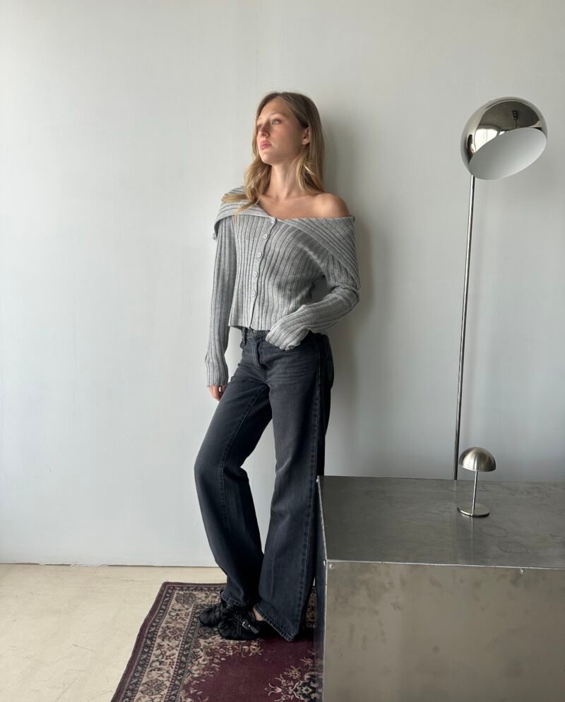 ART 207 CARDIGAN OFF SHOULDER ALPACA