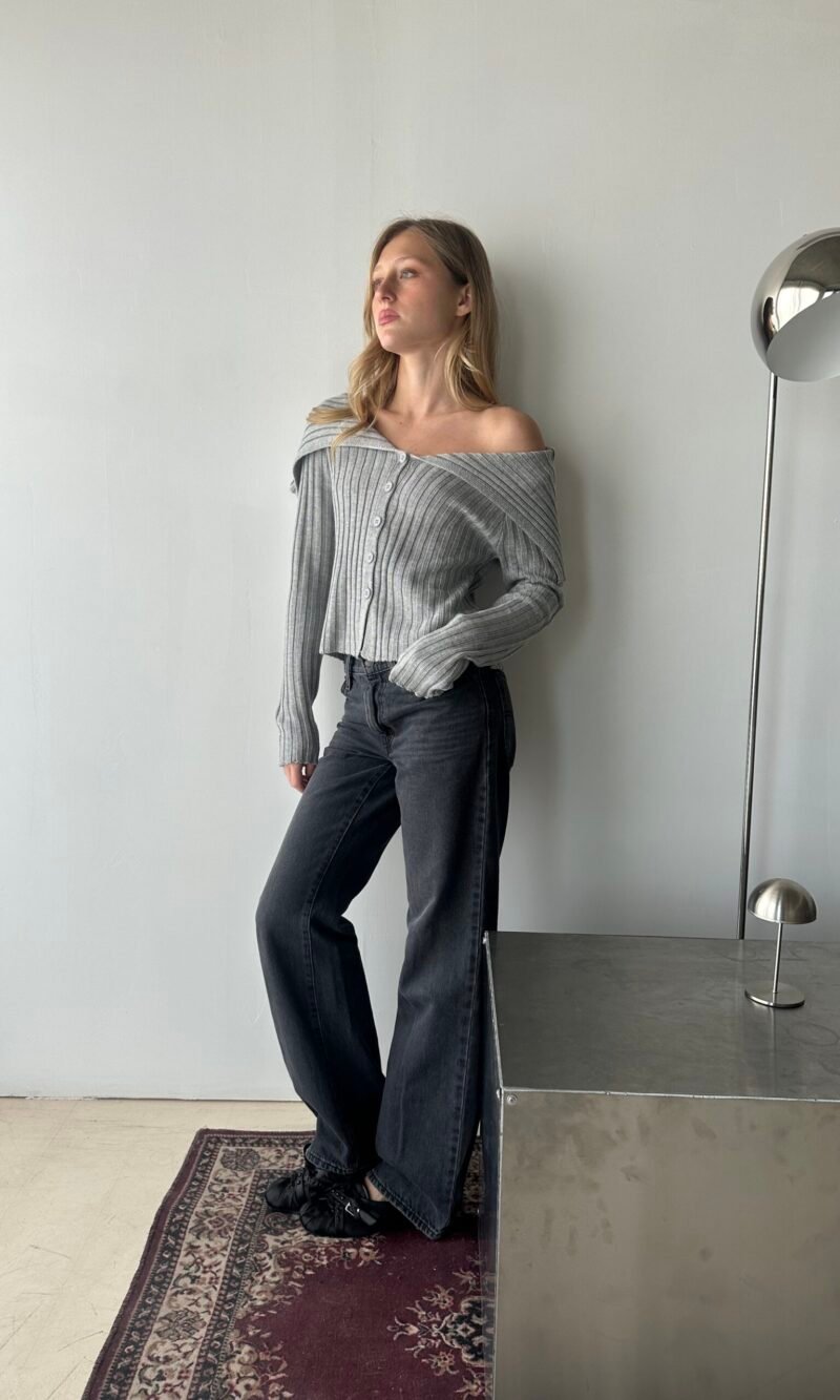 ART 207 CARDIGAN OFF SHOULDER ALPACA