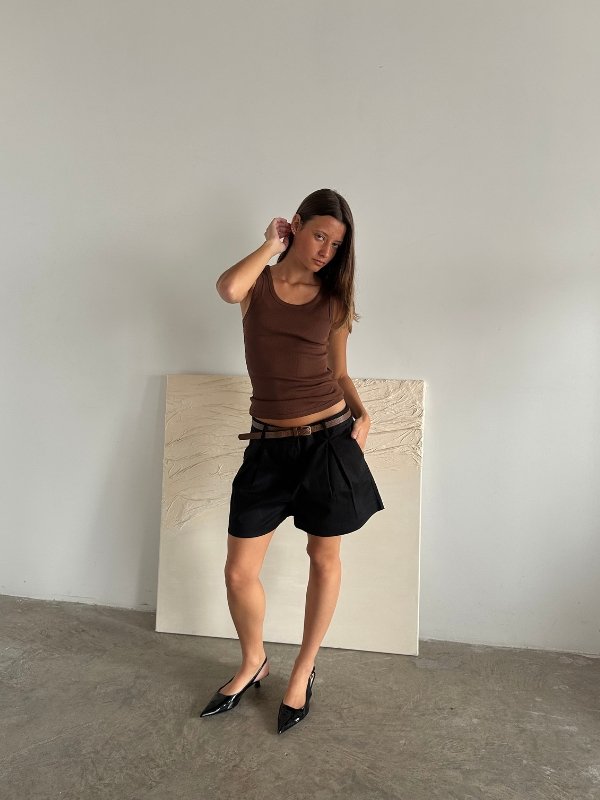 ART 2613 BERMUDA PINZA CINTURON  ZARA
