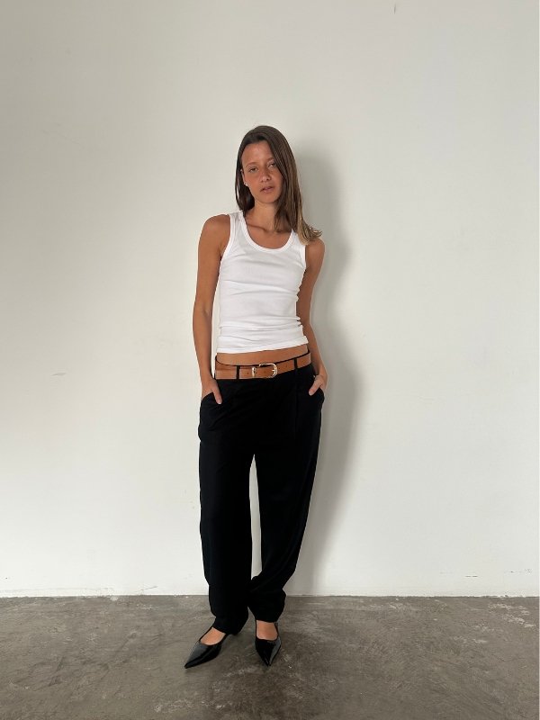 ART 2604 PANTALON CROPPED CINTURON ZARA